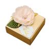 Rodvanvo 20pcs Elegant Luxury Champagne Gold Floral Candy Gift Box, Finished Box Pasted Fake FlowerParty Supplies Birthday Party Gift Box Bonbonniere. (Champagne Gold Small) view 1