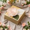 Rodvanvo 20pcs Elegant Luxury Champagne Gold Floral Candy Gift Box, Finished Box Pasted Fake FlowerParty Supplies Birthday Party Gift Box Bonbonniere. (Champagne Gold Small) view 3