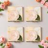 Rodvanvo 20pcs Elegant Luxury Champagne Gold Floral Candy Gift Box, Finished Box Pasted Fake FlowerParty Supplies Birthday Party Gift Box Bonbonniere. (Champagne Gold Small) view 4