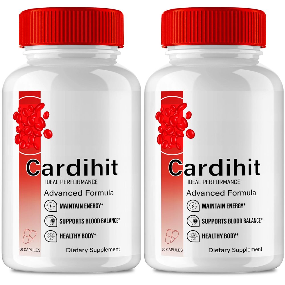 Cardihit Capsules, Cardi Hit Pills Advanced Formula Supplement - Maximum Strength - Supports Heart Health, Energy, Healthy Circulation & Balanced Levels, Cardihit Reviews (2 Pack)