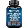 Cortisol Capsules Magnesium Ashwagandha, L-Theanine, Lions Mane, Holy Basil, Ginkgo Biloba, Rhodiola Rosea Bacopa Monnieri GABA, Panax Ginseng Valerian Root Magnolia Bark All-in-1 Supplement view 1