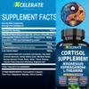 Cortisol Capsules Magnesium Ashwagandha, L-Theanine, Lions Mane, Holy Basil, Ginkgo Biloba, Rhodiola Rosea Bacopa Monnieri GABA, Panax Ginseng Valerian Root Magnolia Bark All-in-1 Supplement view 2