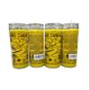 Abre Camino Religious Glass Candle, Yellow, 8 Inch Cylindrical Container, Spiritual Ceremony, Mystical Symbols, Pack of (4) view 2
