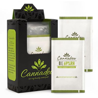 69% RH, 8g (30 Pack) Cannadew Humidity Packs Two-Way Humidity Control Pack Moisture Absorbers & Hydration Packets for Curing and Storage