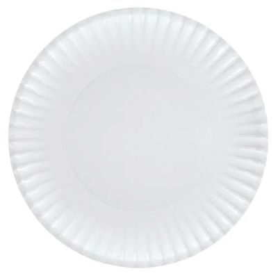 EcoQuality 9 inch White Round Paper Dinner Plates Disposable Party Plates for Lunch, Dinner, Weddings, Birthdays, Catering, and Events (240)