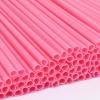 120PCS Tomnk Pink Heart Shaped Straws, 8.3" Long Disposable Cute Plastic Straws for Valentines Day, Cocktail, Birthday Party, Bridal Shower, Wedding Decorations view 4