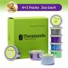 2 Kits of 4 Packs Theramandu Therapy Putty (3oz Each), Physical Therapy Hand Putty for Adults, Sensory Stress Relief & Hand Muscle Strengthening Exercise Therapy Putty, 4 Different Resistances view 2