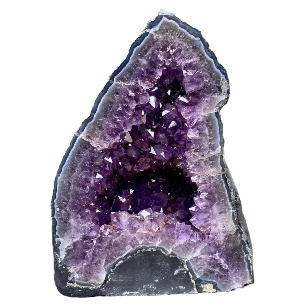 AEVHBAMXN 1pc 4-5kg Amethyst Cave Quartz Crystal Group Cathedral-Style Device Home And Office Decorations