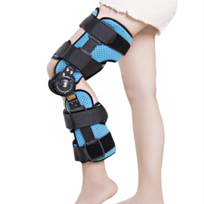 Hinged Orthopedic Knee Brace Knee Immobilizer with Locking Dials & Side Stabilizers, Adjustable Leg Braces for Knee Pain, Arthritis, ACL, PCL, Meniscus Tear(Right Small)