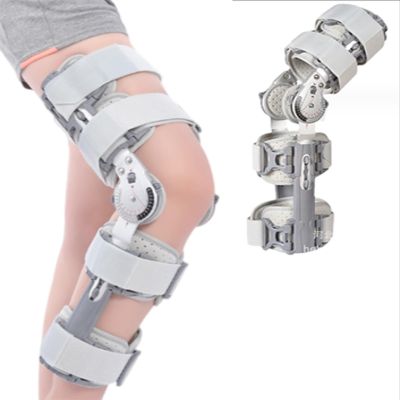 ROM Knee Brace Hinged Immobilizer for Women and Men,Knee Orthosis Stabilizer for ACL, MCL and PCL,Adjustable Post Op Recovery Support