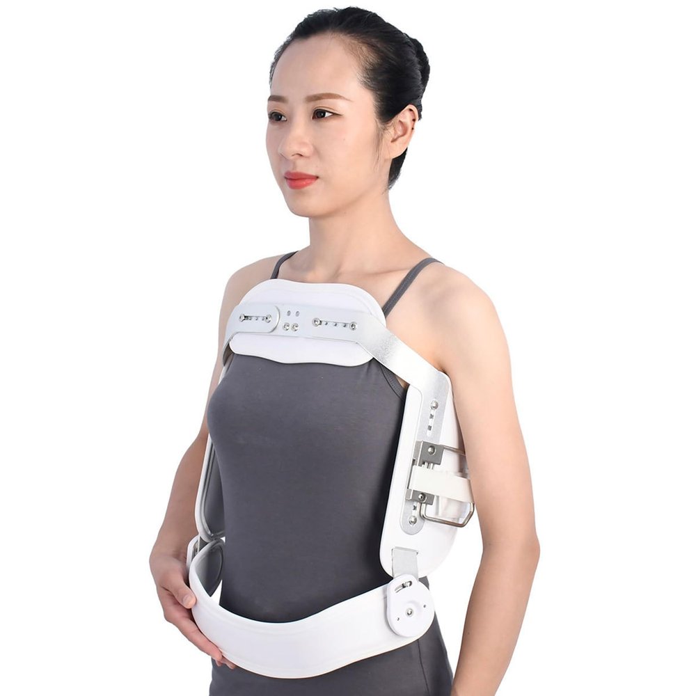 Thoracolumbar Orthosis, Hyperextension Back Brace Orthosis, Prevent Thoracic Lumbar Spine Flexion, Treat Compression Fractures and Osteoporosis(A Small)