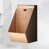 304 Stainless Steel Urinals, Wall Mounted Sensor Urinal, Automatic Induction Flushing,Commercial Anti-Odor Splash Men's Adult Urinal, for Use in Bar, Hotel, Apartment, Shopping Mall Rosegold view 1