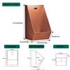 304 Stainless Steel Urinals, Wall Mounted Sensor Urinal, Automatic Induction Flushing,Commercial Anti-Odor Splash Men's Adult Urinal, for Use in Bar, Hotel, Apartment, Shopping Mall Rosegold view 3