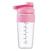 24oz Glass Shaker Bottle, 4 Pack Borosilicate Glass Protein Powder Gym Workout Shaker Cup Mixes for Protein Mixes with Blending Ball (C-PINK, 4) view 1