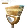 Long Handled Broom and Dustpan Set, 88cm Indoor Broom with Dustpan Combo Set, Durable & Versatile, Long Handle with Upright Stand for Home, Office, School Accessory for Kitchen, Dorms, Bathroom view 4