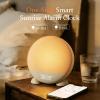 ANJANK App Smart Sunrise Alarm Clock Sound Machine with Wake up Light, Dimmable Clock & Night Light, Up to 15 Alarms, White Noise Machine with 25 Soothing Sounds for Bedroom, Gift for Kids Adults view 2