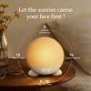ANJANK App Smart Sunrise Alarm Clock Sound Machine with Wake up Light, Dimmable Clock & Night Light, Up to 15 Alarms, White Noise Machine with 25 Soothing Sounds for Bedroom, Gift for Kids Adults view 3