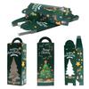 HICOHAND Christmas Gift Boxes with Window, 24PCS Small Christmas Tree Presents Box Bulk with Lids Green Cookie Boxes for Wrapping Gifts, Holiday Parties, Cookies view 1