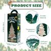 HICOHAND Christmas Gift Boxes with Window, 24PCS Small Christmas Tree Presents Box Bulk with Lids Green Cookie Boxes for Wrapping Gifts, Holiday Parties, Cookies view 2
