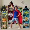25pcs Skyscraper Party Decoration Large Super Themed Hero Background Box City Skyline Building Party Decor Include 12 Skyscraper Box 10 Sticker 3 Roof for Boy Girl Comic Book Themed Party Supplies view 2