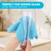 Orighty Microfiber Cleaning Cloth, 200 Pack Highly Absorbent Cleaning Supplies, Lint Free Kitchen Towels Cleaning Rags, Microfiber Towels for Cars, House, Window, 12x11 inch view 2