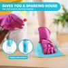 Orighty Microfiber Cleaning Cloth, 200 Pack Highly Absorbent Cleaning Supplies, Lint Free Kitchen Towels Cleaning Rags, Microfiber Towels for Cars, House, Window, 12x11 inch view 3