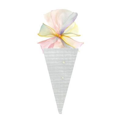 Creative Ice Cream Cone Bowknot Students Colorful Fabric Party Present For Birthdays Celebration Safe Fabric Party Accessories Kids