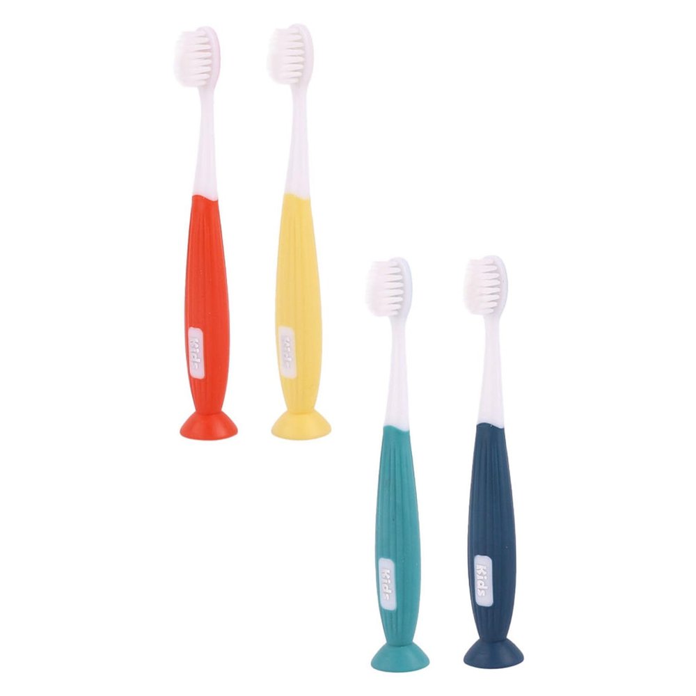 COLLBATH 4pcs Toothbrushes for Ages with Soft Bristles Non-Slip Ergonomic Handles Safe Flexible Design for Comfortable Teeth Cleaning and Oral Care