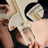 2PCS Slim Guide Style Skinfold Caliper, Body Fat Measuring Ruler, Portable Plastic Calipers, for Fitness Training Health and Beauty (Black+White) view 3