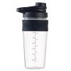24oz Glass Shaker Bottle, 4 Pack Borosilicate Glass Protein Powder Gym Workout Shaker Cup Mixes for Protein Mixes with Blending Ball (A-BLACK, 4) view 1