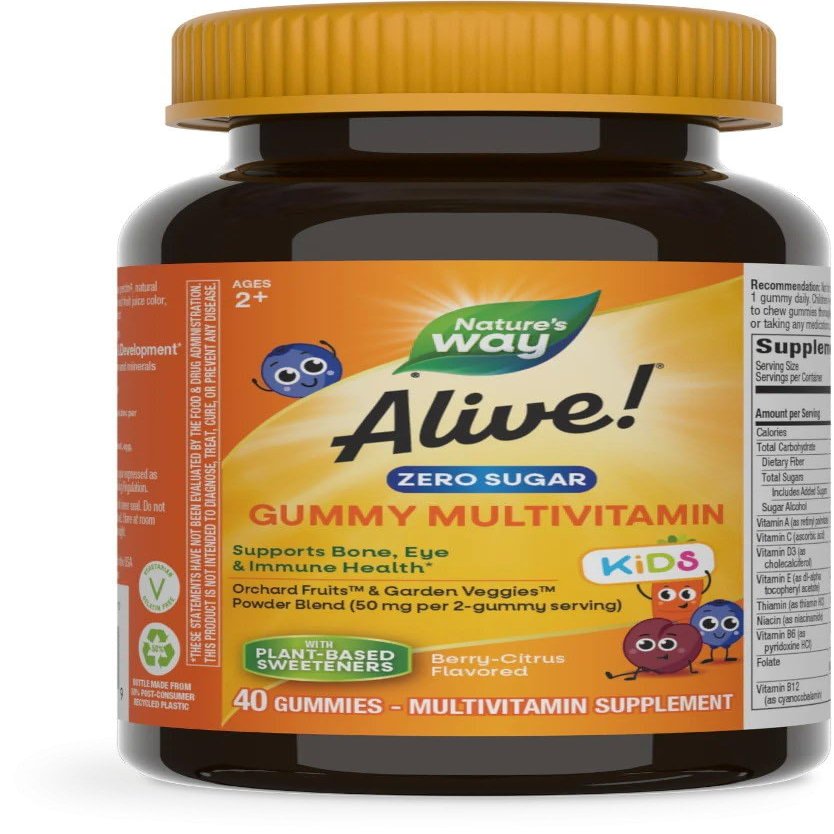 Nature's Way Alive! Zero Sugar Kid's Gummy 40 Gummy