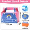 24Pcs Girls Party Favors Gift Boxes Cartoon Teacher Paper Treat Boxes Bulk English Teacher Birthday Goodie Candy Box with Handles for Boys Girls Birthday Baby Shower Cartoon Theme Party Decorations view 2