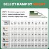10FT Portable Wheelchair Ramp, Non-Skid Aluminum Ramps for wheelchairs for Home, Threshold ramps for doorways, Wheelchair ramps for Home Steps, Stairs, Curbs, Scooter, Entrance, 800LBS Capacity view 3