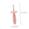 COOLHIYA Silicone Toothbrush for Soft Non-Slip Handle Teeth Cleaning Oral Care Tool Gift for Boy Girl and Ages Months Up view 2