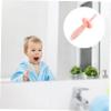 COOLHIYA Silicone Toothbrush for Soft Non-Slip Handle Teeth Cleaning Oral Care Tool Gift for Boy Girl and Ages Months Up view 4