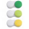 DEWSENSI Contact Lens Case, Empty Contact Lens Cases Box Holder Container for Storage, Travel, Daily Home Use (Green, 3 Pack) view 1