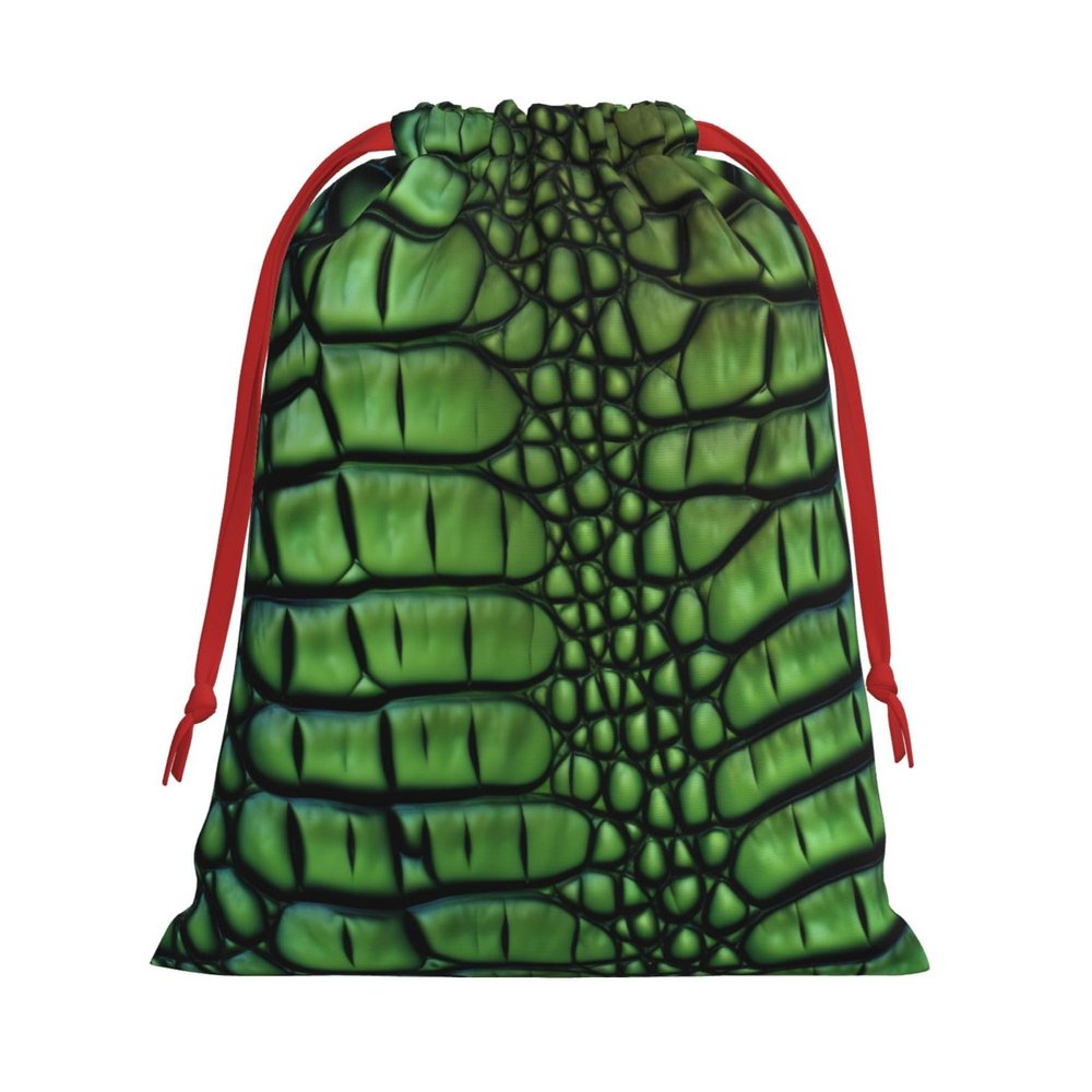 NONHAI Holiday Drawstring Gift Bags Alligator Skin Wrapping Sacks Pouches for Xmas Presents Craft Jewelry Pouches Christmas Candy Bag for Wedding Party Favor Wrapping Bags