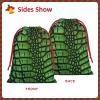 NONHAI Holiday Drawstring Gift Bags Alligator Skin Wrapping Sacks Pouches for Xmas Presents Craft Jewelry Pouches Christmas Candy Bag for Wedding Party Favor Wrapping Bags view 3