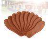COLLBATH 5 Pairs Thickened Alpaca Wool Insoles Brown Warm Absorbent Breathable Shoe Inserts for Winter Sports and Outdoor Use view 3