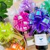 12PCS Purple Pull Bows for Gift Wrapping, 6 Inches Large Gift Bow, Laser Ribbon Decoration for Flower Bouquets and Basket, Aurora Bows for Birthday Presents, Anniversary, Wedding (Purple) view 2