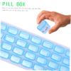 COOLHIYA 2Pcs Monthly Vitamin Case Portable Medicine Organizer Featuring Locking Lids for Daily Pill Management Preventing Mixing and Spills Easy to Open and Clean Random Color view 3