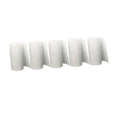 LALADEFIEE 5 Rolls Kitchen Paper Towels White Oil Absorption Tissue for Home and Office Use Soft Wood Pulp Household Cleaning Non-woven Paper