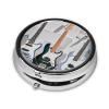 Pill Box Small Pill Case 3 Compartment Metal Pill Holder for Purse or Pocket Travel Pillbox Portable Pill Container Guitar Bass Music Musical Instruments Medicine Organizer for Vitamins Fish Oil view 3