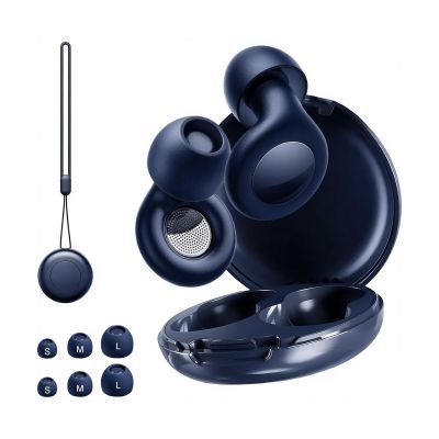 Earplug Reusable Silicone Earplugs with Storage Case for Work Study Rest Sleep Construction Noise Cancelling Ear Plugs Breathable Sleep Earplugs for Side Sleepers