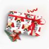 Personalized Christmas Naughty Naked Old Fat Santa Gift Wrap | Christmas Wrapping Paper | Name Personalized | Cute Holiday Present (White, 24"x72"(6ft)) view 1