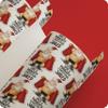 Personalized Christmas Naughty Naked Old Fat Santa Gift Wrap | Christmas Wrapping Paper | Name Personalized | Cute Holiday Present (White, 24"x72"(6ft)) view 2