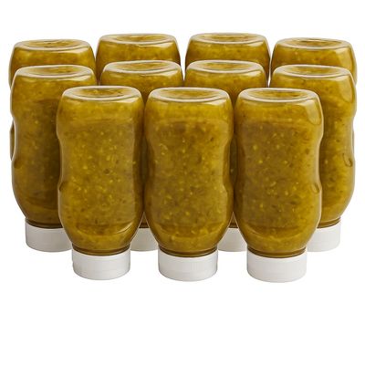 12-Pack Sweet Relish 12.7 fl oz Easy-Squeeze Bottle | Crunchy Pickled Cucumber & Cabbage Blend | Kosher | Perfect Topping for Hot Dogs, Burgers & Salads