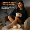 Modern Elegance Tea Gift Set for Women Recovery & Self-Care Care Package with Caffeine-Free Herbal Tea, Ceramic Mug, Cozy Cloud Socks & Sending Hugs Card (Immunity Blend) view 4