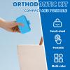 6-in-1 Orthodontic Oral Care Kit with Case Detachable Toothbrush, Interdental Brush, Dental Floss Pick, Toothpick Brush, Dental Wax with Cutter, Elastic Hook Set for Braces Daily Travel Use (Blue) view 4