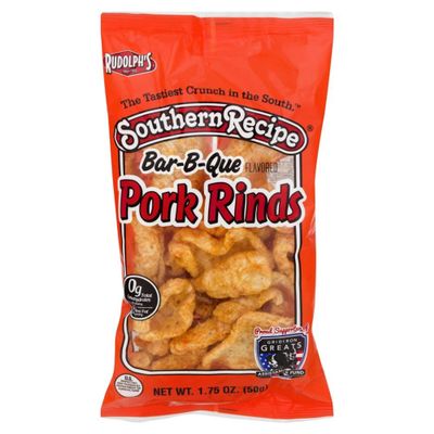 Southern Recipe Pork Rinds, Bar-B-Que, 1.75 oz (24-Pack) High Protein, Low Carb, Keto Friendly, Gluten Free Snack